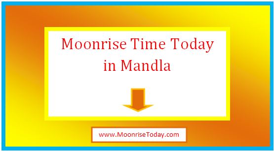 moonrise time today in mandla