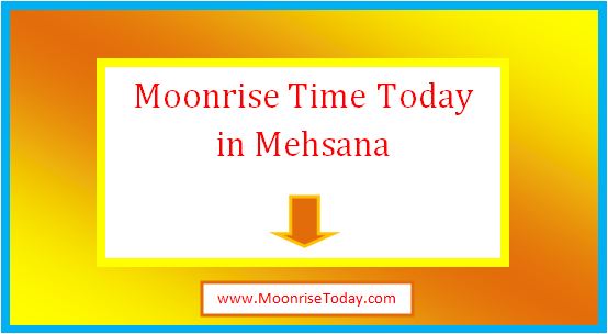 moonrise time today in mehsana
